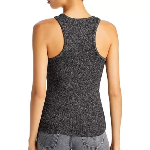 Agolde Gray Cutaway Tank Top Size Large NWT - Picture 7 of 7